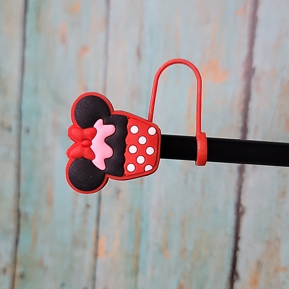 Minnie Mouse Cupcake Straw Topper - Picture 1 of 5